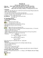 Tuần 11 giáo án lớp 2 soạn theo định hướng phát triển năng lực học sinh năm 2018 2019  