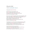 Hợp âm guitar cha ơi về đi 