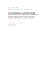 Hợp âm guitar cha và con trai 