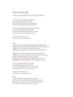 Hợp âm guitar cha và con gái 