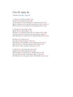 Hợp âm guitar cha tôi ngày ấy 