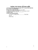 Ứng dụng sáng tạo CNTT trong tổ chức dạy học dự án  dự án cacbonđioxit 