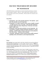 BAI mẫu THAM KHẢO đề IELTS 10112018 IELTS NGOC BACH 