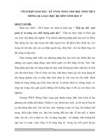 TÍCH HỢP GIÁO DỤC KỸ NĂNG SỐNG CHO HỌC SINH THCS  THÔNG QUA DẠY HỌC BỘ MÔN SINH HỌC LỚP  8