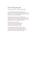 Hợp âm guitar chắc không bao giờ 