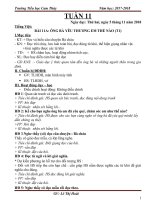 Tuần 11 giáo án lớp 2 soạn theo định hướng phát triển năng lực học sinh năm 2018 2019   giáo án cô lê hoài  