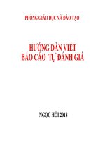 Hướng dẫn viết Báo Cáo tự đánh giá cơ sở giáo dục phổ thông theo thông tư 17 và 18/2018/TT-BGDĐT-2018