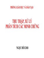 Hướng dẫn Thu thập, xử lý, phân tích minh chứng trong tự đánh giá cơ sở giáo dục 2018