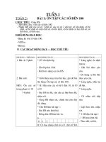 GIÁO án TOÁN KHỐI 2   từ tuần 1 đến tuần 35 