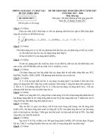 Đề HSG Hóa học 9 cấp huyện  (2017 - 2018)