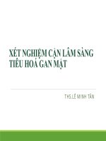 Y3   TLS   xét nghiệm CLS tiêu hóa gan mật   ths lê minh tân