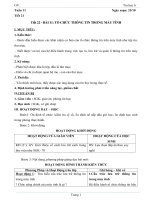 GIÁO AN TIN 6 SACH MOI CHUAN 5 HOAT DONG TUAN 11 DEN 13