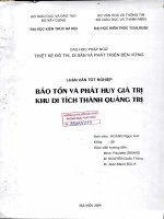 Bảo tồn và phát huy giá trị khu di tích thành quảng trị (tt) 