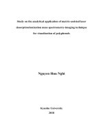 Study on the analytical application of matrix assisted laser desorption ionization mass spectrometry imaging technique for visualization of polyphenols 