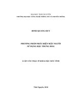 Phương pháp phát hiện mặt người sử dụng đặc trưng HOG 