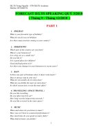 Forecast speaking full 3 parts