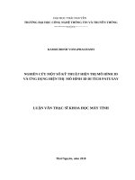 Nghiên cứu một số kỹ thuật hiện thị mô hình 3d và ứng dụng hiện thị mô hình 3d di tích PATUXAY 