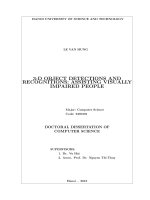 Phát hiện và nhận dạng đối tượng 3 d hỗ trợ sinh hoạt của người khiếm thị 3 d object detection and recognition assisting visually impaired people in daily activities