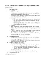 Bài 6. GIẢI QUYẾT VẤN ĐỀ DÂN TỘC VÀ TÔN GIÁO