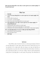 phân tích hoạt động đầu tư trực tiếp ra nước ngoài của các doanh nghiệp VN trong thời gian qua 