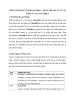 Phân tích quản trị hoạt động – quản trị sản xuất tại công ty sữa vinamilk 