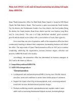 Phân tích SWOT và đề xuất kế hoạch marketing tại phòng GD ngân hàng ABBANK e 