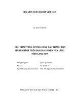 giải pháp tăng cường công tác thanh tra hành chính trên địa bàn huyện văn lãng tỉnh lạng sơn