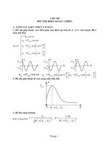 Bài tập đồ thị điện xoay chiều có giải ôn thi tốt nghiệp