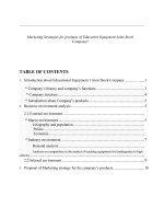 CHIẾN lược MARKETING về sản PHẨM CHO CÔNG TY CP THIẾT bị GIÁO dục 1 e 