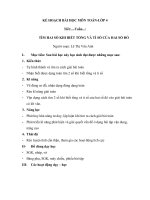 Giáo án tổng tỉ theo hướng phát triển năng lực