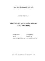 nâng cao chất lượng nguồn nhân lực tại cục thuế hà nội 