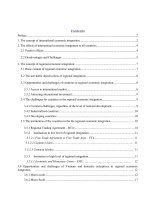 Hội nhập kinh tế quốc tế và tác động đối với nền kinh tế việt nam – cơ hội  và thách thức e 