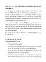 Phân tích SWOT và đề xuất kế hoạch marketing tại phòng GD ngân hàng ABBANK 