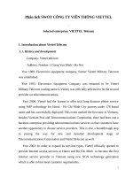 Phân tích SWOT CÔNG TY VIỄN THÔNG VIETTEL e 