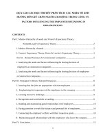 DỰA vào các học THUYẾT PHÂN TÍCH  các NHÂN tố ẢNH HƯỞNG đến GIỮ CHÂN NGƯỜI LAO ĐỘNG TRONG CÔNG TY e 