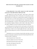 PHÂN TÍCH SWOT VIỆC đầu tư FDI RA nước NGOÀI CỦA VIỆT NAM HIỆN NAY 