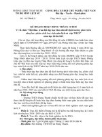 KẾ HOẠCH Hội thảo trao đổi dạy học theo chủ đề định hướng phát triển năng lực phẩm chất học sinh môn lịch sử cấp THCS năm học 2018 2019