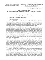 Báo cáo thành tích tập thể lao động xuất sắc 2018 trung học cơ sở Thạnh Lợi