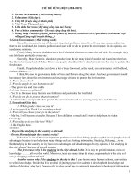 Chủ đề hùng biện Tiếng Anh 2018 2019 trung học cơ sở