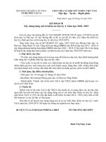 KẾ HOẠCH Xây dưng bảng mô tả Vật lý kiểm tra học kỳ I Năm học 2018 2019