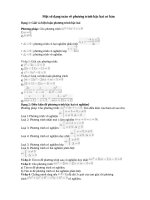 Một số dạng toán về phương trình bậc hai