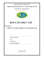 Báo cáo thực tập đại học kinh doanh công nghệ 2018  HUBT