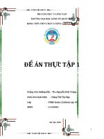 Đề án thực tập tại khách sạn 5 sao Crowne Plaza West Hanoi