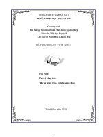 Bài thu hoạch bồi dưỡng giáo viên tiểu học hạng III