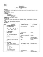 Giáo án Tiếng Anh lớp 3 VNEN tuần 4 đến tuần 6 hay