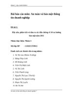 Hãy nêu, phân tích và đưa ra các dẫn chứng về 10 xu hướng bảo mật năm 2011 