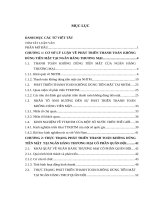 Luận văn thạc sỹ - Phát triển thanh toán không dùng tiền mặt tại Ngân hàng thương mại cổ phần Quân đội