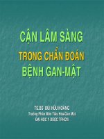 Cận lâm sàng trong chấn đoán bệnh gan mật 