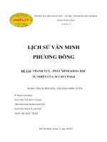 Lịch sử văn minh phương đông  bản nộp thầy