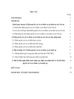 Tiểu luận thẩm quyền xét xử sơ thẩm vụ án hình sự và việc hoàn thiện quy định của pháp luật về vấn đề này  